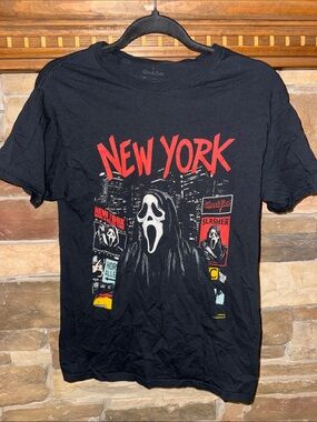Ghost Face New York Graphic Tee - Black